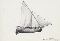 131-Dalmazia - gaetone di Comisa - da modellino del Museo del Mare di Trieste